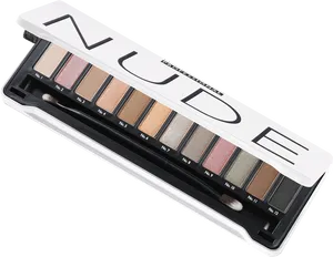 Nude Eyeshadow Palette Open PNG image