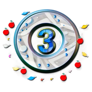 Number 3 In Circle Png 05252024 PNG image