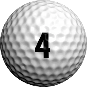 Number4 Golf Ball