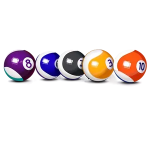 Numbered Pool Ball Collection Png 90 PNG image