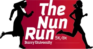 Nun Run Event Banner PNG image