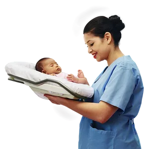 Nurse And Newborn Baby Png Qjc PNG image