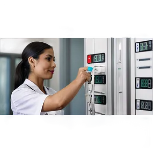 Nurse Checking Temperature Png 98 PNG image