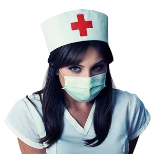 Nurse Hat With Button PNG 85