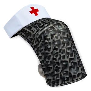 Nurse Hat With Button PNG Tji62