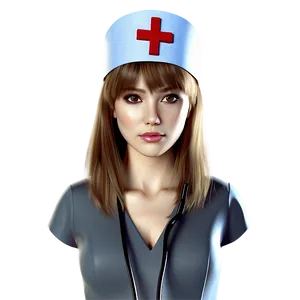 Nurse Hat With Cross PNG 06132024