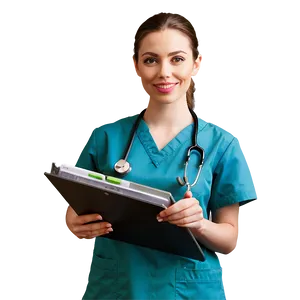 Nurse Holding Clipboard Png Qag PNG image