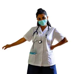 Nurse Wearing Mask Png 05242024 PNG image