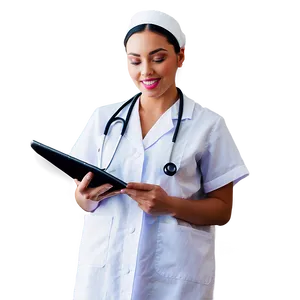 Nurse With Digital Tablet Png 98 PNG image