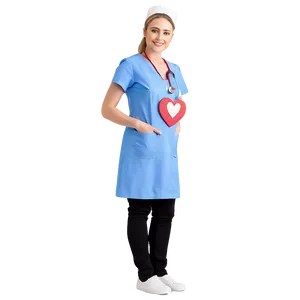 Nurse With Heart Symbol Png Npj76 PNG image