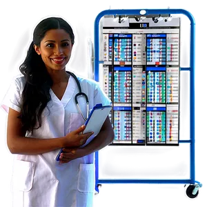 Nurse With Medical Chart Png Gvx PNG image