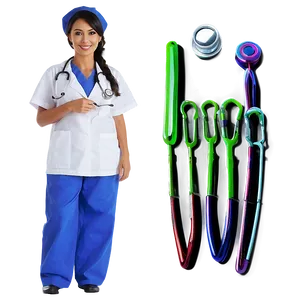Nurse With Stethoscope Png 79 PNG image