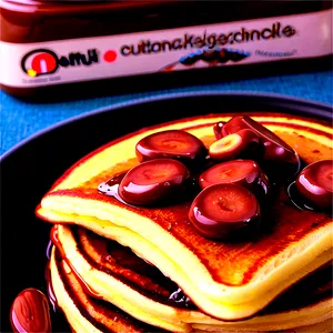 Nutella Pancakes PNG Dil