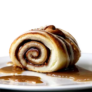Nutella Stuffed Cinnamon Roll PNG Xea