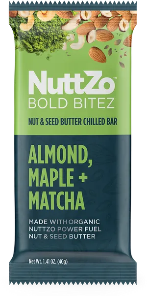 Nutt Zo Bold Bitez Almond Maple Matcha Bar