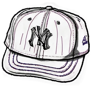 Ny Hat Sketch Png 06272024 PNG image