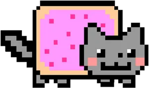 Nyan_ Cat_ Pixel_ Art.png PNG image