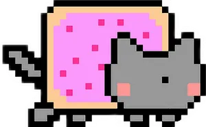 Nyan_ Cat_ Pixel_ Art.png PNG image