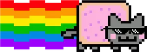 Nyan_ Cat_ Pixel_ Art.png PNG image