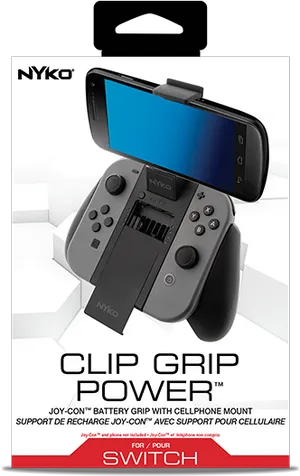 Nyko Clip Grip Powerfor Nintendo Switch PNG image