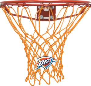 O K C Basketball Hoopand Net PNG