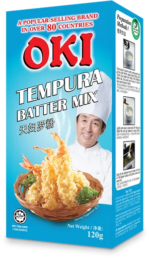 O K I Tempura Batter Mix Package PNG