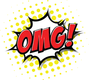 O M G Comic Style Exclamation PNG image