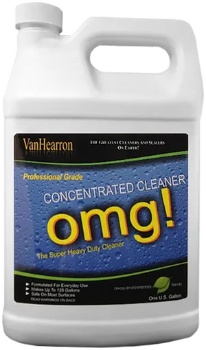 O M G Concentrated Cleaner Bottle PNG image