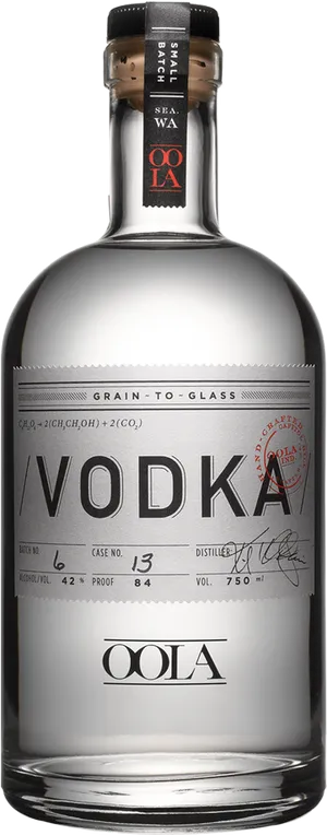 O O L A Vodka Bottle PNG image