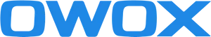 O W O X Logo Blue Background