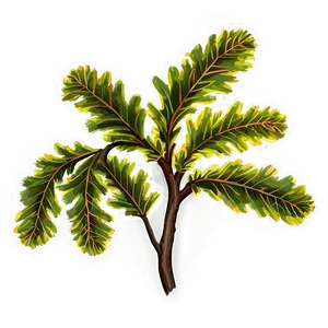 Oak Branch In Bloom PNG Xov4 PNG