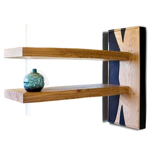 Oak Floating Shelves Png Iss PNG image