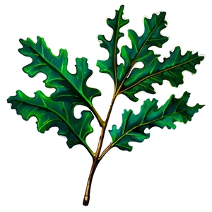 Oak Leaf Branch PNG 13