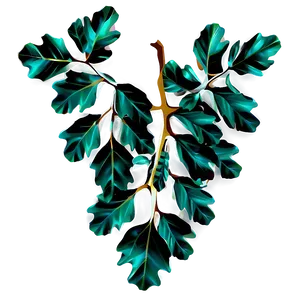 Oak Leaf Branch PNG Jii PNG