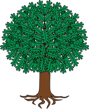 Oak Tree Illustration