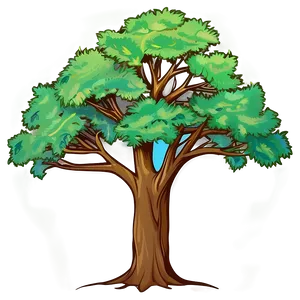 Oak Tree Line Art PNG Atd PNG