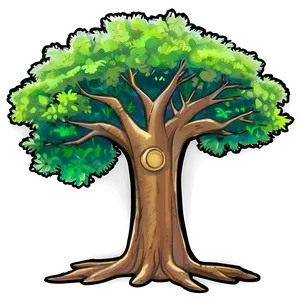 Oak Tree Line Art PNG Lgu PNG