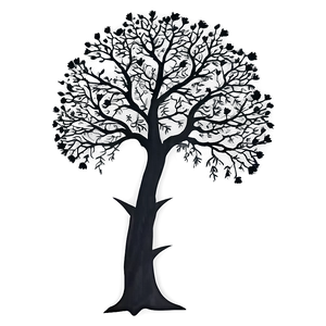 Oak Tree Silhouette At Sunset PNG 06262024 PNG