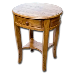 Oak Wood End Table PNG Lys82 PNG