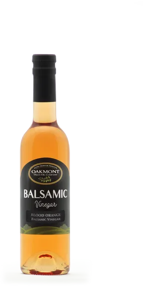 Oakmont Blood Orange Balsamic Vinegar Bottle PNG image