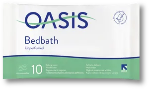 Oasis Bed Bath Unperfumed Wipes Pack PNG image