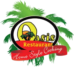 Oasis Restaurant Logo PNG image
