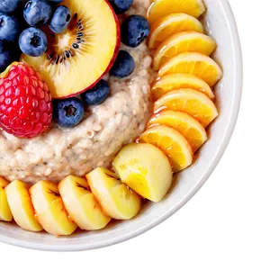 Oatmeal With Fruits PNG Rpq