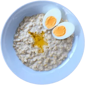 Oatmealwith Eggsand Olive Oil PNG image