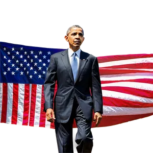 Obama And Flag Png Apa77 PNG image