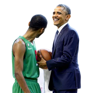 Obama Basketball Game Png Bqt PNG image