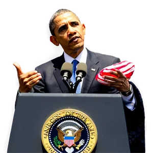 Obama Giving Speech Png Far94 PNG image
