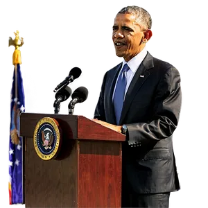 Obama Giving Speech Png Ncl84 PNG image