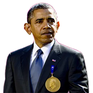Obama With Nobel Medal Png Mun PNG image