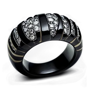 Obsidian And Diamond Ring PNG 84 PNG